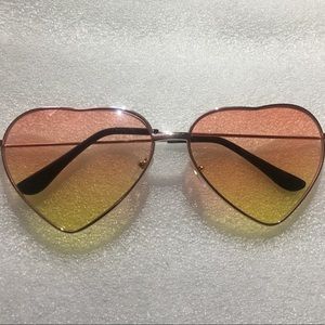 Orange and Yellow Ombré Sunglasses.